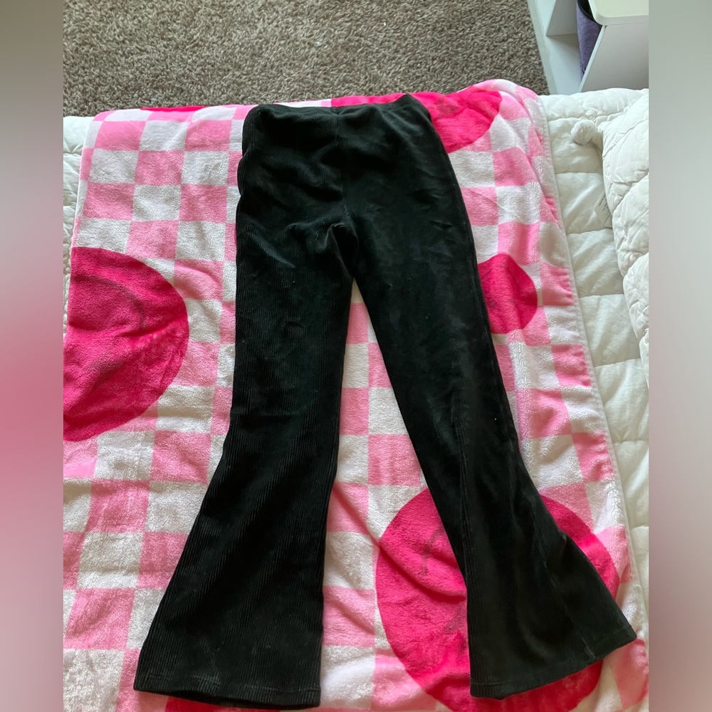 Girls Gap kids flare pants velvet leggings